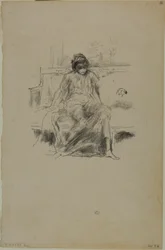 De Gedrapeerde Figuur, Zittend