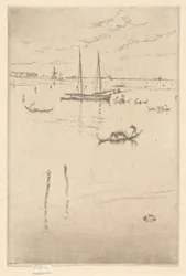 De kleine lagune, uit de eerste Venetiaanse reeks (Venetië, een reeks van twaalf etsen)