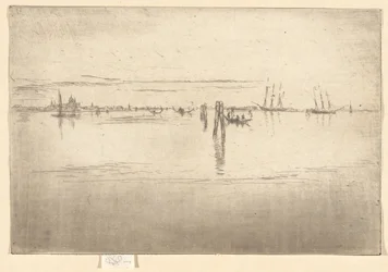De lange lagune, uit de tweede Venetiaanse reeks (een reeks van zesentwintig etsen)