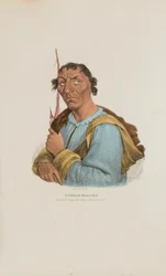 Een gevierd Ottowa opperhoofd, uit de Aboriginal Portfolio