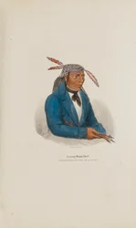 Een jong opperhoofd uit Miami, uit de Aboriginal Portfolio