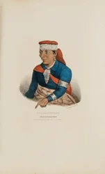 KEE-O-TUCK-KEE; Een Pottowattomie opperhoofd, uit de Aboriginal Portfolio