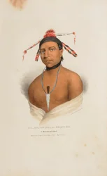 MA-KO-ME-TA of de olie van de beer; een Monomonie opperhoofd, uit de Aboriginal Portfolio