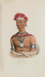 MAUCK-COOMAUN; een gevierd Ioway opperhoofd, uit de Aboriginal Portfolio