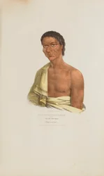O-HYA-WA-NIM-CE-KEE of de Gele Donder; Een Chippeway opperhoofd, uit de Aboriginal Portfolio