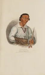 PE-SCHICK-EE; Een gevierd Chippeway opperhoofd, uit de Aboriginal Portfolio