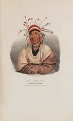 THE LITTLE CROW, Een gevierd Sioux opperhoofd, uit de Aboriginal Portfolio