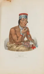 WA-EM-BOESH-KAA; Een Chippeway opperhoofd, uit de Aboriginal Portfolio