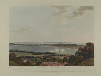 Denemarken 1807: Het Beleg van Kopenhagen, gegraveerd door Robert Pollard (1792-1867) en Joseph Constantine Stadler (1780-1812) gepubliceerd in 1807