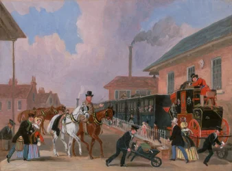 De Louth-London Royal Mail Reizend per Trein van Peterborough East, Northamptonshire