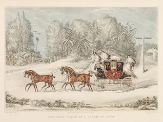 De Postkoets in een Sneeuwstorm