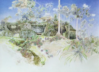Verwoeste Tempel, Tikal, Guatemala, 1984