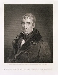 Generaal-majoor William Henry Harrison, gegraveerd door Richard W. Dodson (1812-67)
