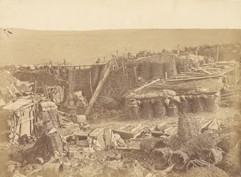 Interieur van de Redan - Russische Batterij