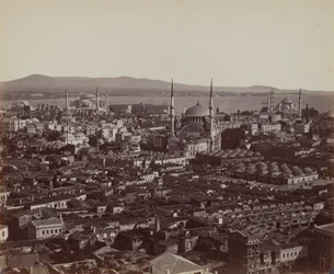 Panorama van Constantinopel,1857 (foto)