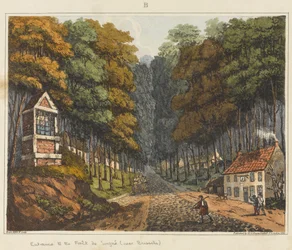 Ingang van het Zoniënwoud, nabij Brussel, 1815, uit 