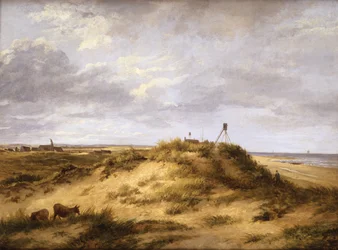Een kustgezicht bij Winterton, ca. 1830 (olieverf op paneel)
