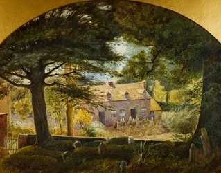 Kijkend vanaf het kerkhof van Northfield