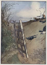 Illustratie voor The Compleat Angler door Izaak Walton