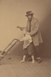 Edward Everett Hale en zoon, ca. 1865