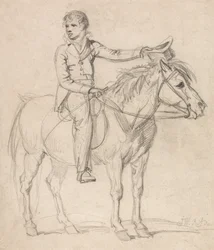 Lord Stanhope (de latere graaf van Chesterfield) als jongen, rijdend op een pony