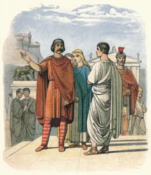 Caractacus in Rome. A.D. 52, 1864