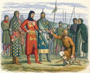 Het hoofd van Gaveston getoond aan de Graaf van Lancaster, 1312 1864