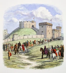 Matilda mag zich terugtrekken uit Arundel, Sussex, 1139, 1864