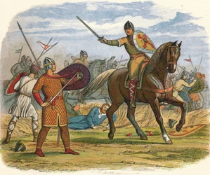 Robert gevangen genomen door de klerk Baudri, 1106