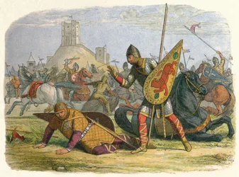 Robert verwondt zijn vader, 1079 1864