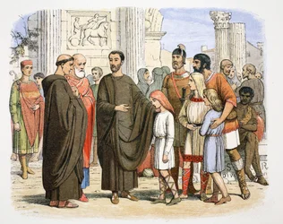 St. Gregorius de Grote en de Engelse slaven in Rome, 590 1864