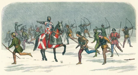 List van Lord Fauconbridge bij Towton, 1461, 1864