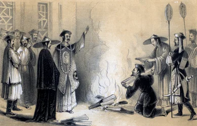 Verbranding van de Chinese boeken, 3e eeuw v.Chr., 1847