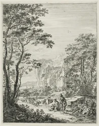 De ossenkar, uit Staande Italiaanse Landschappen