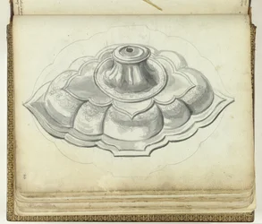 Voet van drinkvat van koning van Candi