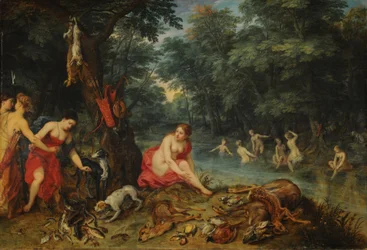 Bad van nimfen (De nimfen van Diana terugkerend van de visvangst)