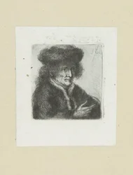 Volwassen man met bontmuts