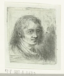 Volwassen man met halflang haar