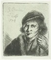 Volwassen man met hoed en stok