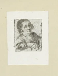 Volwassen man met stok