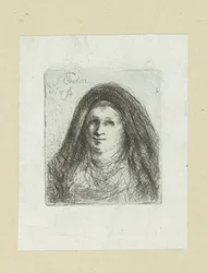 Volwassen vrouw met hoofddoek