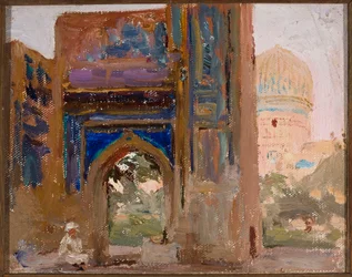 Samarkand - Gur Emir, mausoleum van Timoer Lenk. Van een reis naar Turkestan