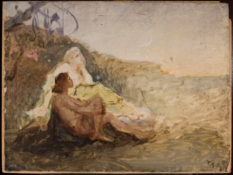 Schets voor het schilderij "Liefde"