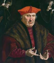 Portret van Erard de la Marck[1]
Alternatieve titel(s):  

Portret van Erard de la Marck (1472-1538). Prins-bisschop van Luik.