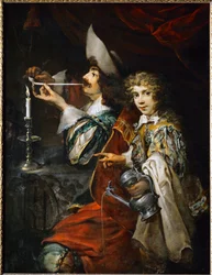 De roker (olieverf op doek)