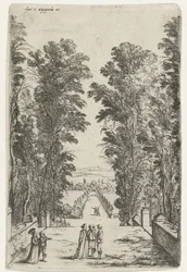 Terras in een park