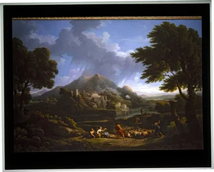 Landschap Een storm in de campagna