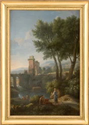 Landschap bij de brug