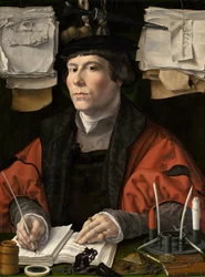 Portret van een koopman