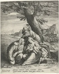 Heilige Familie met Elisabet en Johannes de Doper